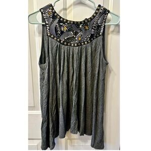 Gray Studded Tank